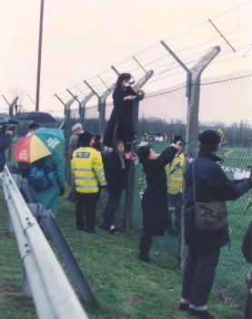 Undercover police officer Andy Coles (&#039;Andy Davey&#039;) at USAF Fairford, 16 March 1991