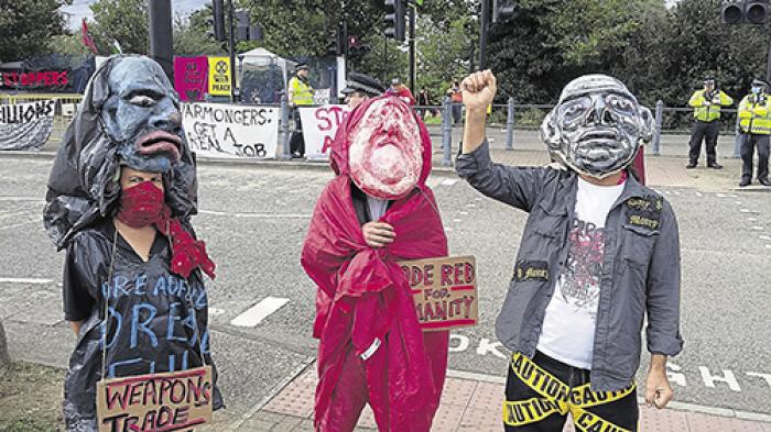 Blue Murder, Code Red for Humanity and Dreadful puppets. PHOTO: Lizzie Jones